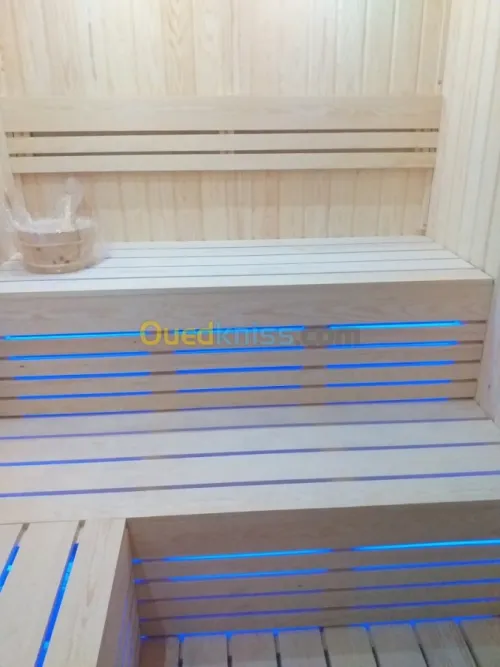 sauna sur mesure fourniture poussée 