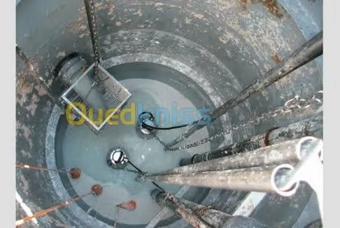 Débouchage conduite vidange fosse Alge