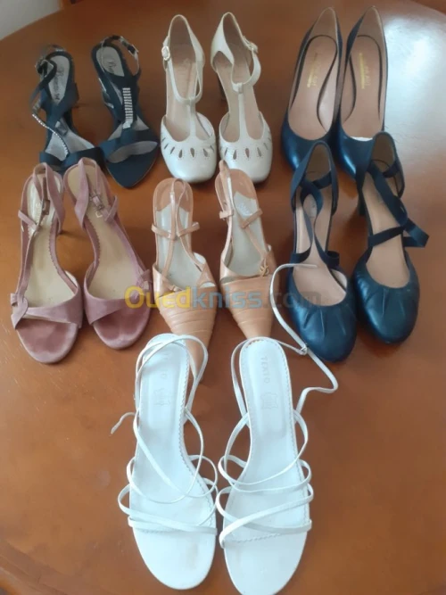 Vends lot de 7 paires de chaussures 