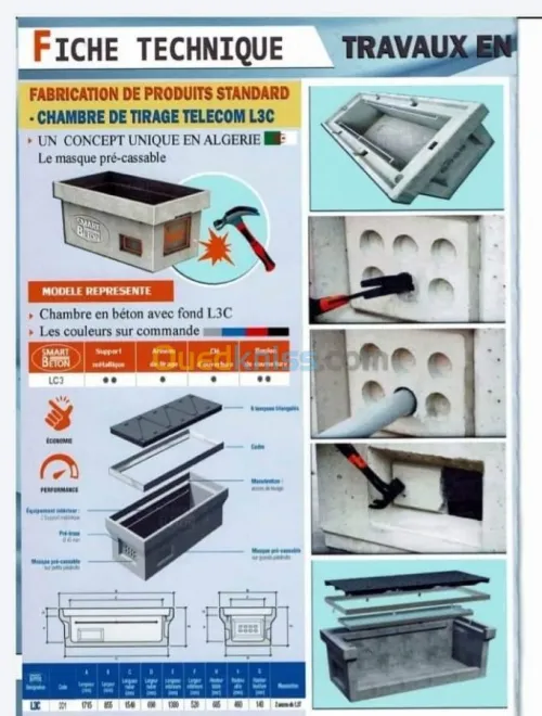 Fabrication chambres de tirage 