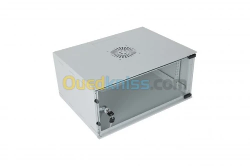 Armoire rack réseau 6U 520×400, murale