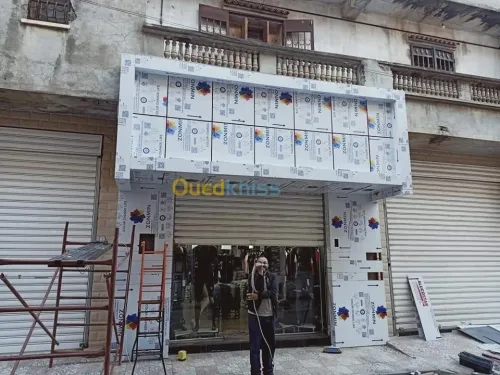 Réalisation des façade en ALUCO Bond &