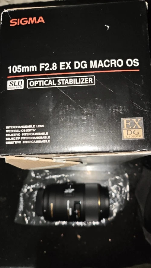 Objectif sigma macro 105mm menture Nikon, Canon et Sony