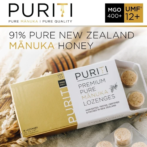 Losange de pure miel de Manuka