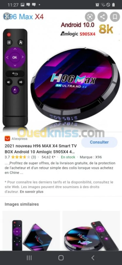 Tv box h96 max 8k