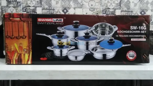 Batterie de cuisine swiss line 16pcs 