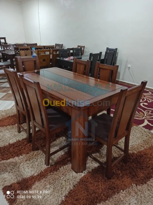 Table hêtre avec 6 chaises