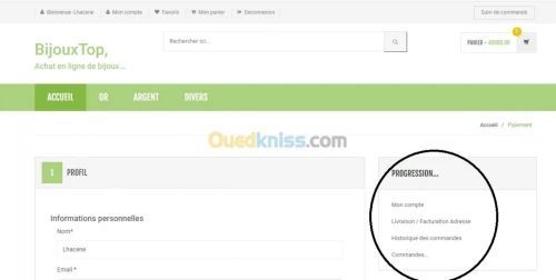 creation de site e-commerce(magasin en