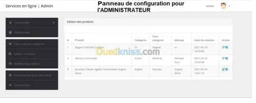 creation de site e-commerce(magasin en