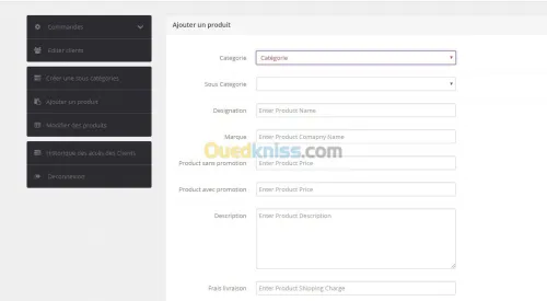 creation de site e-commerce(magasin en