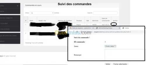 creation de site e-commerce(magasin en
