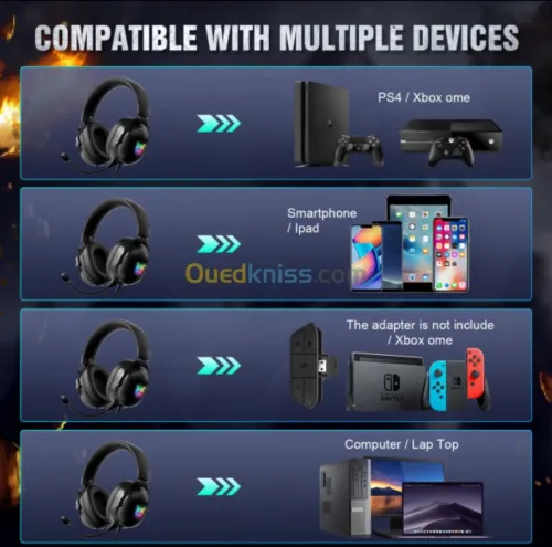 Casque gaming onikuma X11