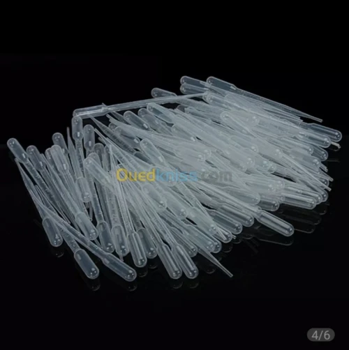 Pipette compte-gouttes transparente