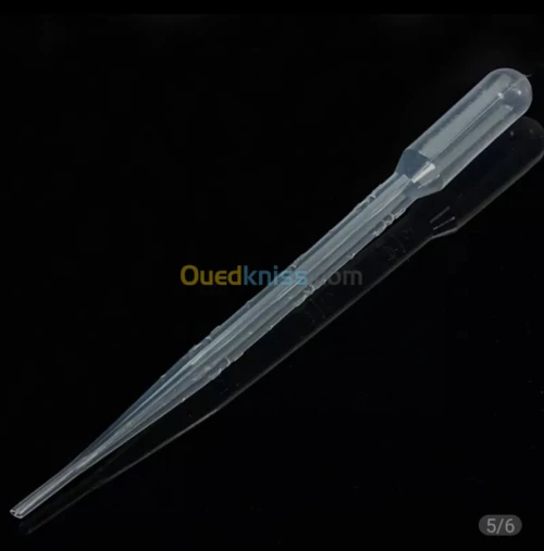 Pipette compte-gouttes transparente