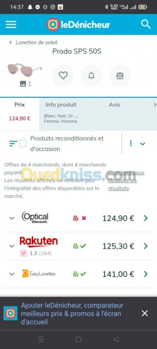 Lunettes Prada Originale