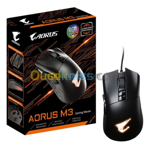 Souris Gamer AORUS M3 - 6400 dpi - RGB 