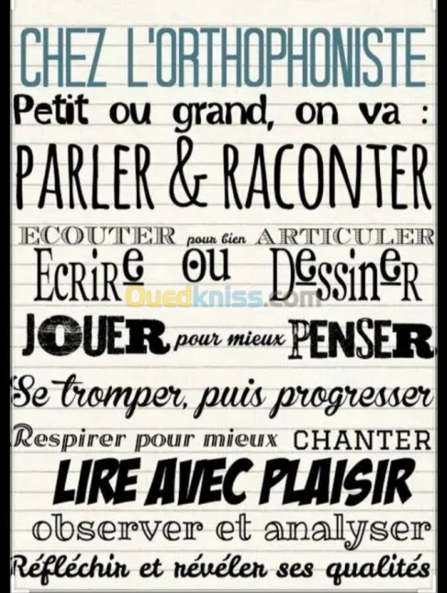 Orthophonie (enfant/adulte)