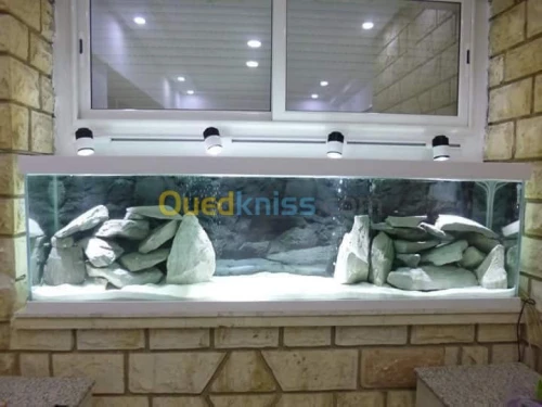 On fait la fabrication des aquariums