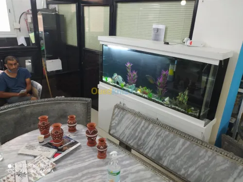 On fait la fabrication des aquariums