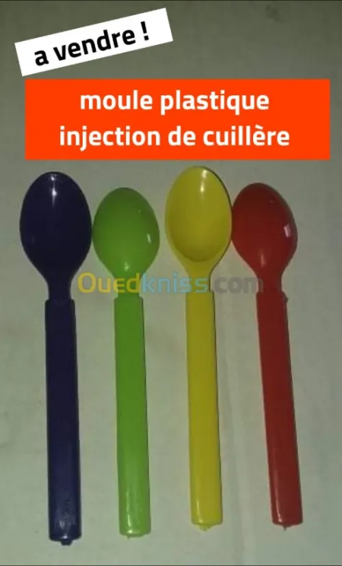 Moule plastique injection de cuillère 