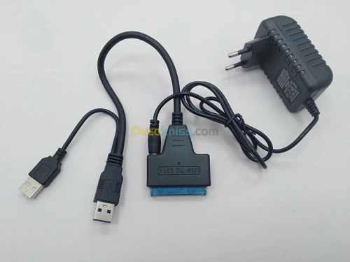 Cable Rack Externe Disque dur USB 2.0 / 3.0 +12 v