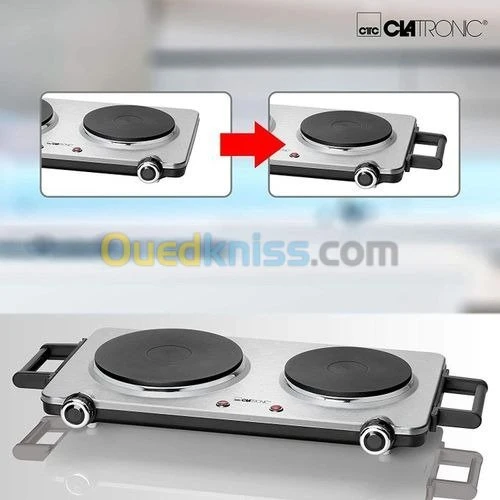 Plaque Chauffante Double En Inox Clatronic