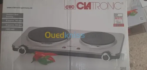 Plaque Chauffante Double En Inox Clatronic