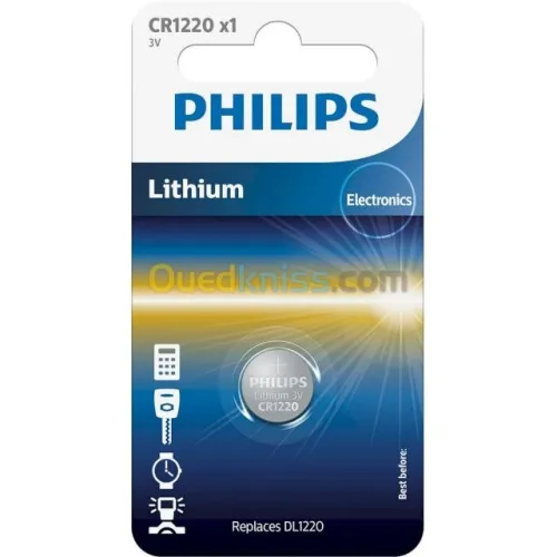 PILE PHILIPS CR LITHIUM 3V 12V