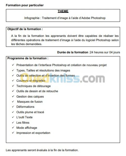 Formation infographie  100% pratique 