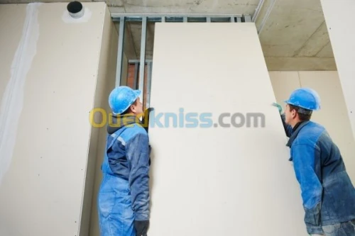 Travaux placoplatre et aluminium