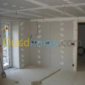 Travaux placoplatre et aluminium