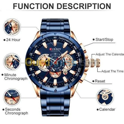 Montre curren original pour hommes 