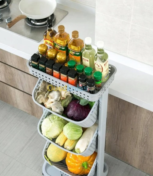 Étagère Et Panier De Légumes 