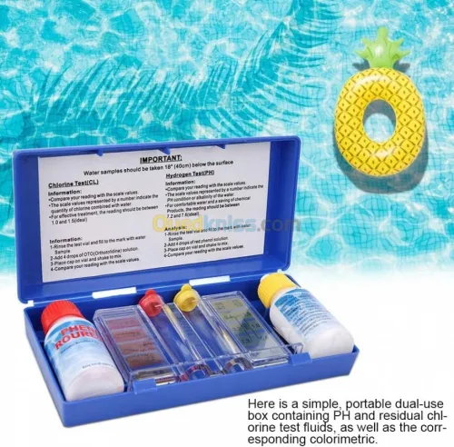  Testeur de piscine de chlore  est PH 