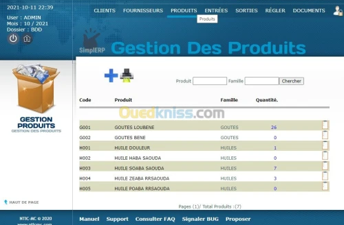 Logiciel de gestion Achat-Vent-Stock-Caisse