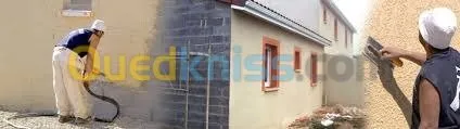 Peinture du facade en monocouche