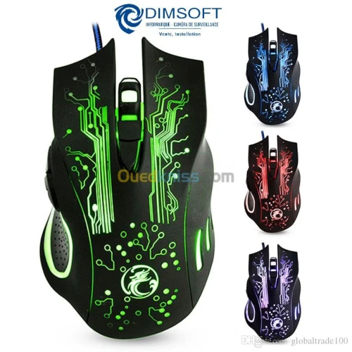 Souris iMICE X9 GAMING USB LED Optique