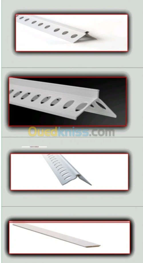 Baguette et Accessoires pour monocouche et plâtre 