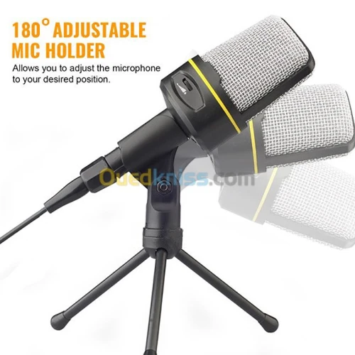 Microphone professionnel Portable avec trépied pour Studio audio, enregistrement PC SF-920 2m