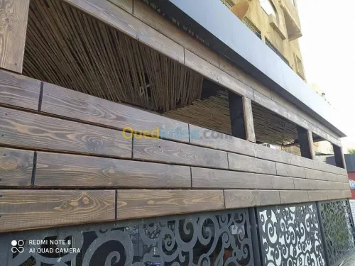 Habillage en bois intérieur et extérie