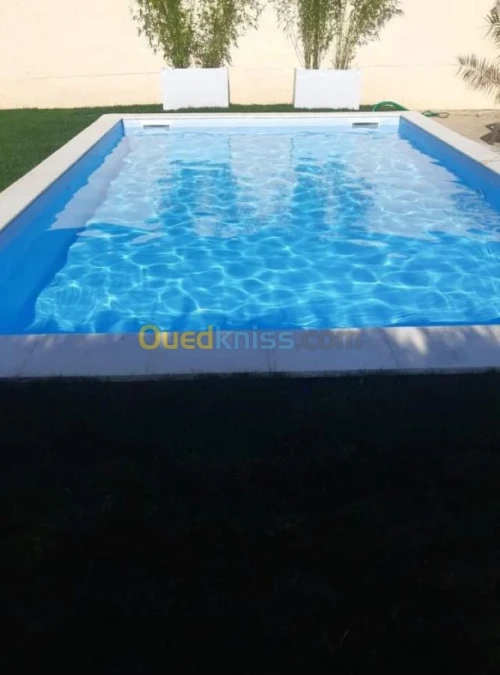 Construction de villa, piscine 
