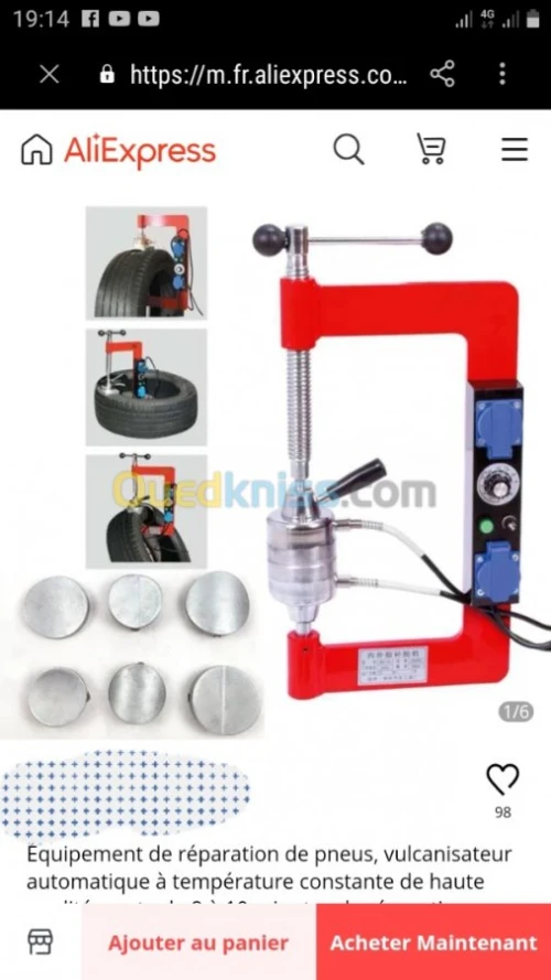 machine de réparation de pneus