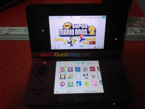 Nintendo 3DS flashé avec carte mémoire