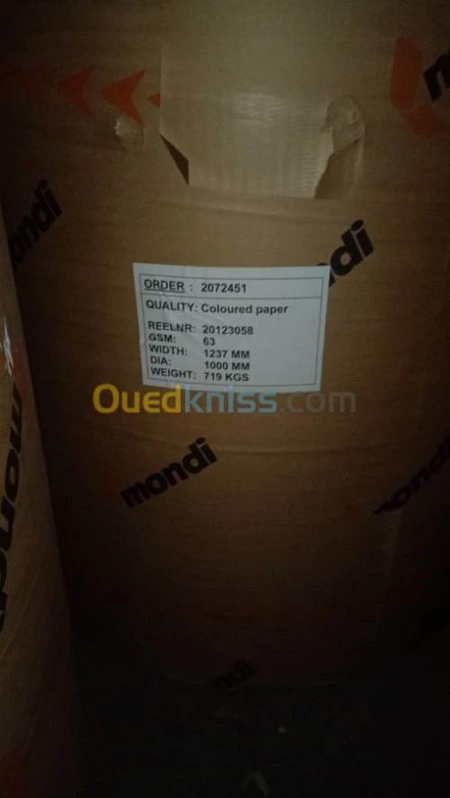 Blanc gris, kraft, offset 65grs