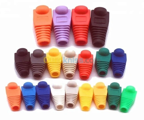 BOUCHON CONNECTEUR RJ45 EN COULEUR