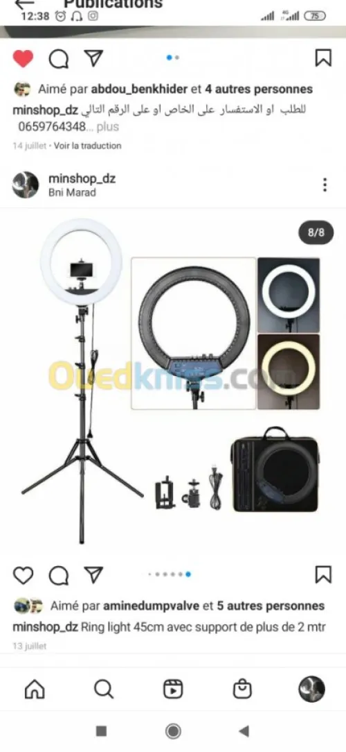 Ringlight tout les modèles et prixchok