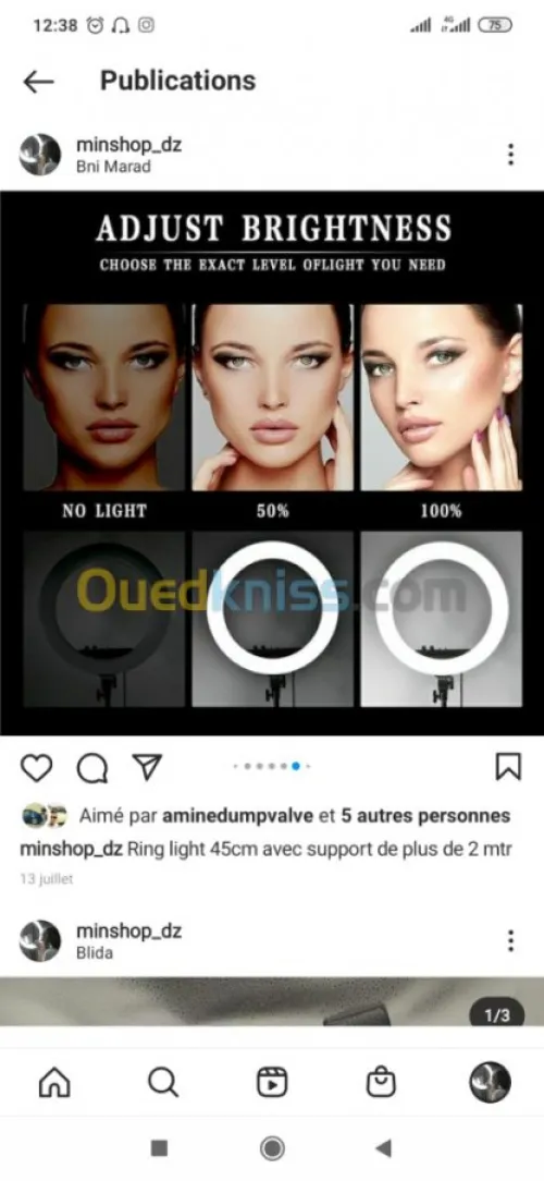 Ringlight tout les modèles et prixchok