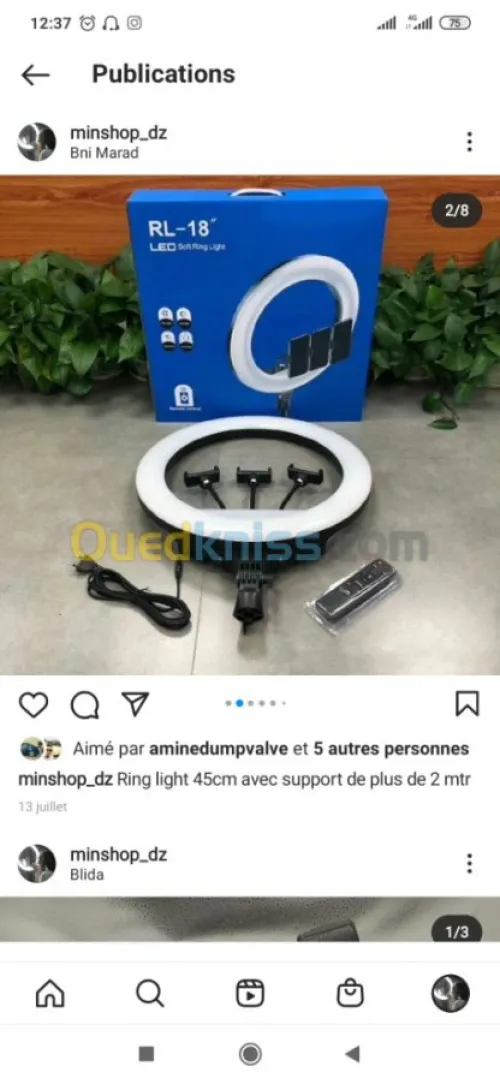 Ringlight tout les modèles et prixchok