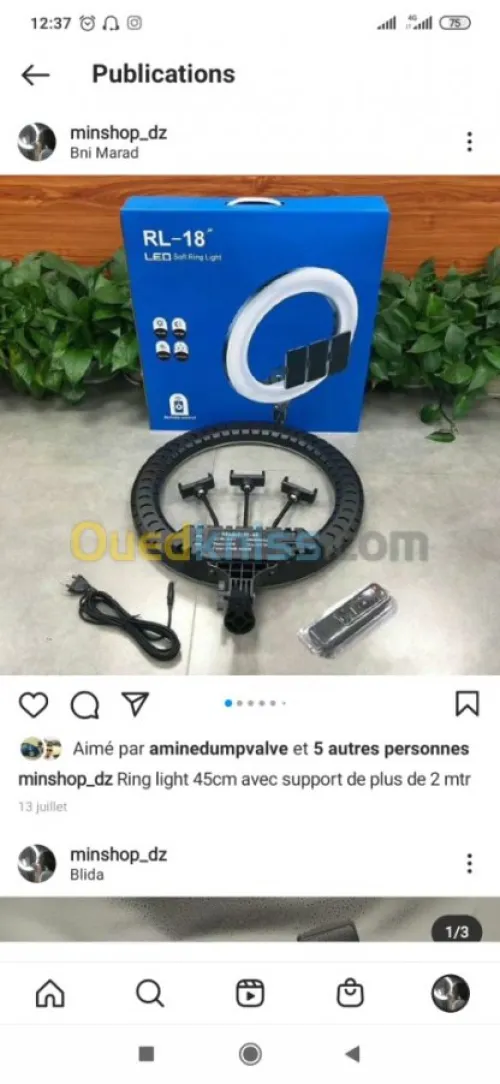 Ringlight tout les modèles et prixchok
