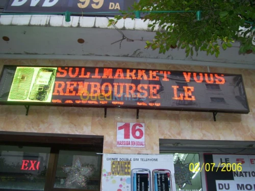panneaux d’affichages électronique LED